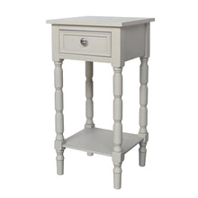 Load image into Gallery viewer, Lincoln 1 Drawer side table in grey